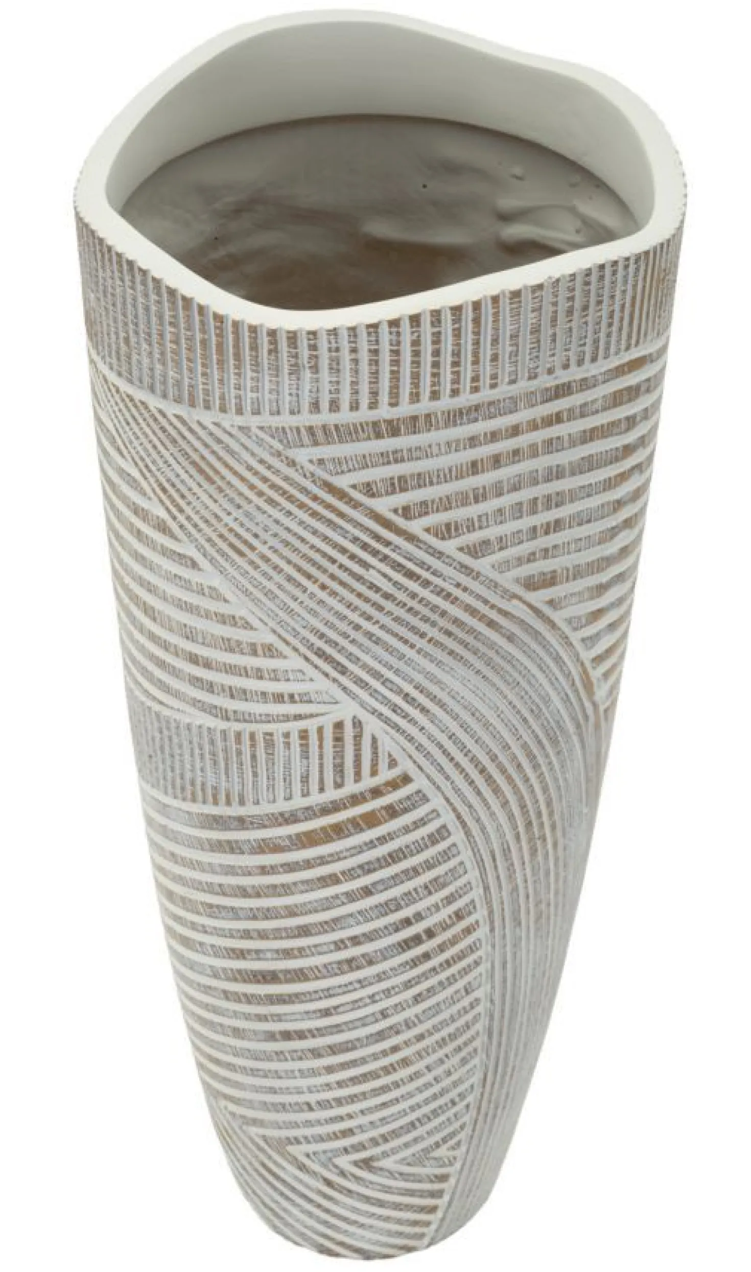 Vase Woody Résine effet Bois