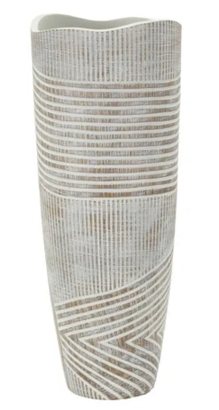 Vase Woody Résine effet Bois