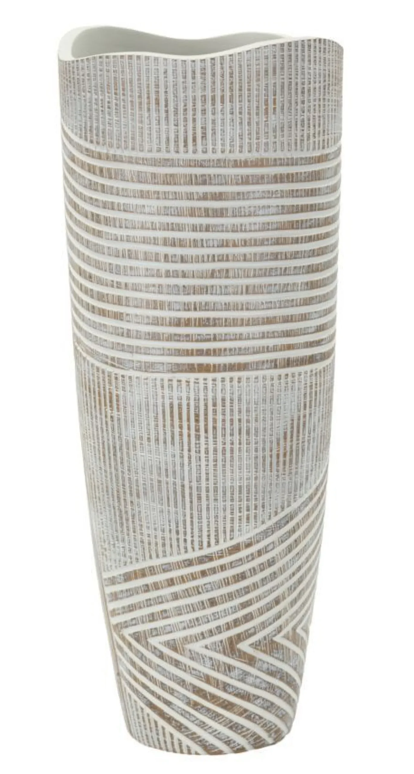 Vase Woody Résine effet Bois